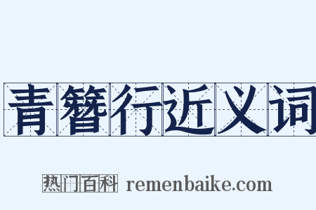 青簪行近义词是什么意思的图片